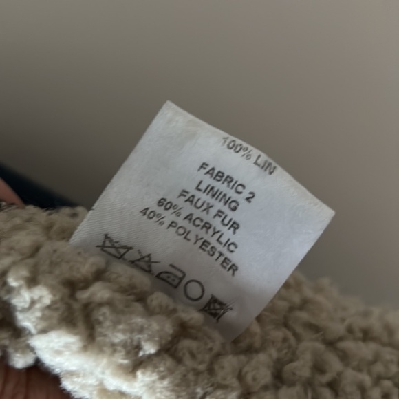 Denim shearling Moto Jacket by Zoé - Picture 11 of 11